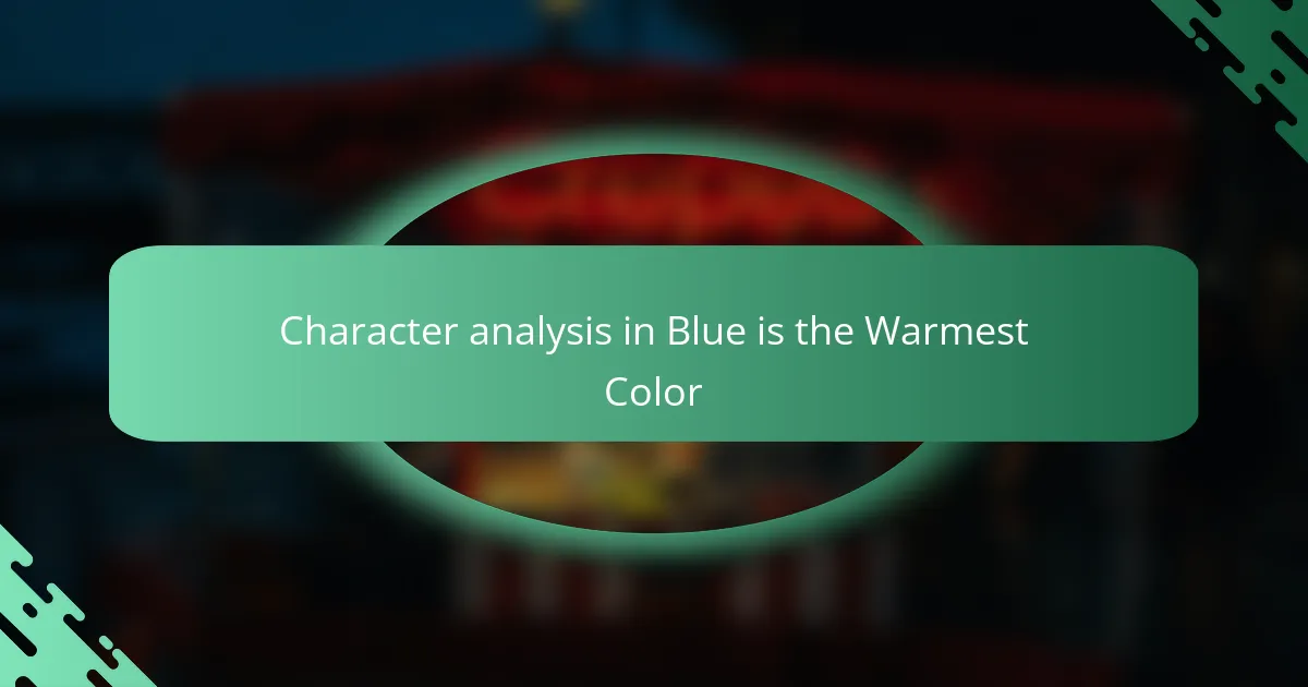 Character analysis in Blue is the Warmest Color