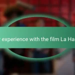 My experience with the film La Haine