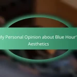 My Personal Opinion about Blue Hour’s Aesthetics